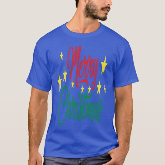 Prettig kerstfeest kerstidee vrienden t-shirt (Voorkant)