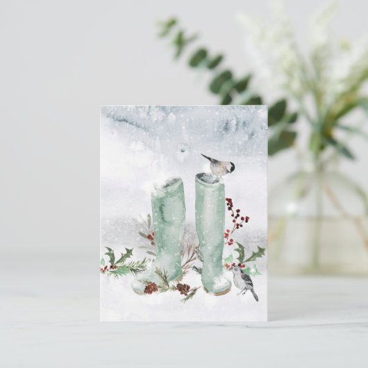 Prettig kerstfeest Kerstkaart (Staand voorkant)