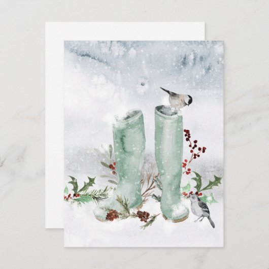 Prettig kerstfeest Kerstkaart (Voorkant / Achterkant)