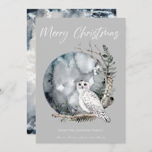 Prettig kerstfeest Kerstkaart (Voorkant / Achterkant)