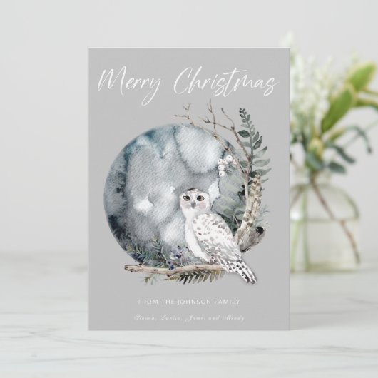 Prettig kerstfeest Kerstkaart (Staand voorkant)