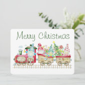 Prettig kerstfeest kerstkaart (Staand voorkant)