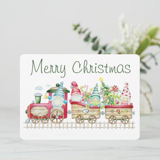 Prettig kerstfeest kerstkaart (Staand voorkant)