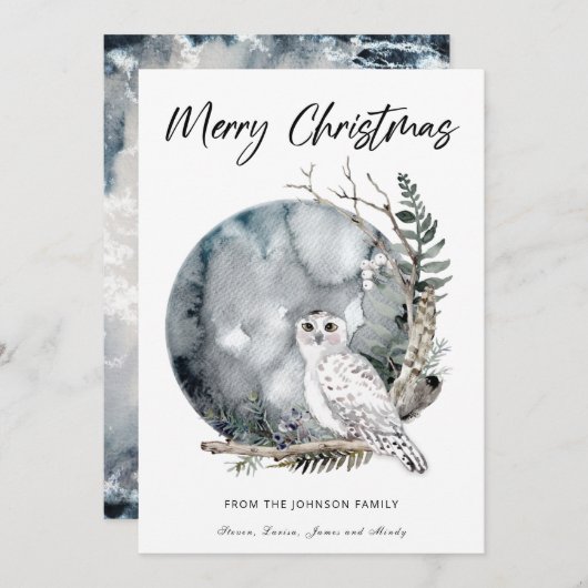 Prettig kerstfeest Kerstkaart (Voorkant / Achterkant)