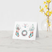 **PRETTIG KERSTFEEST**  KERSTKAART "BUURMAN" KAART (Gele Bloem)