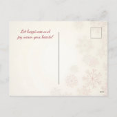 Prettig kerstfeest! Kerstkaart.  Feestdagenkaart (Achterkant)