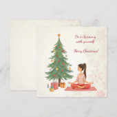 Prettig kerstfeest! Kerstkaart.  Feestdagenkaart (Voorkant / Achterkant)