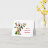 **PRETTIG KERSTFEEST**  KERSTKAART KAART (Gele Bloem)