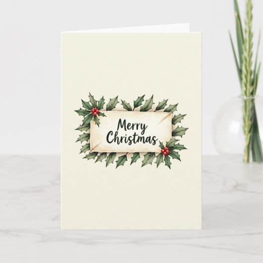 Prettig kerstfeest kerstkaart kaart (Voorkant)