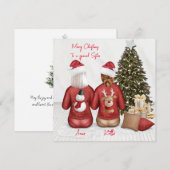 Prettig kerstfeest kerstkaart voor beste vriend(in kaart (Voorkant / Achterkant)