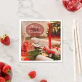 "Prettig Kerstfeest" Kerstknallers & Kaarsen Servetten (Insitu)