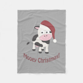 Prettig Kerstfeest! Kerstkoe Fleece Deken