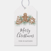 Prettig kerstfeest Kerstkoekjes Cadeaulabel (Voorkant)