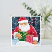 Prettig kerstfeest - Kerstman (Staand voorkant)