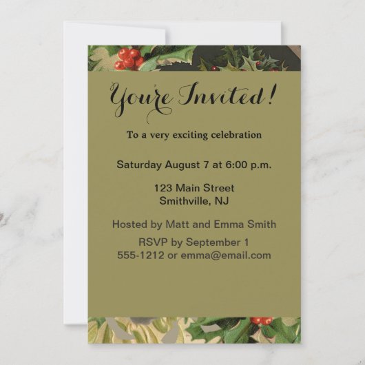 Prettig kerstfeest Kerstman Antiek klassiek Kaart (Voorkant)