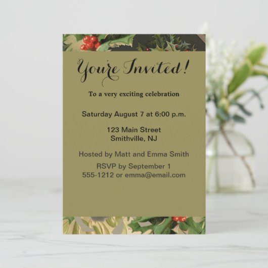 Prettig kerstfeest Kerstman Antiek klassiek Kaart (Staand voorkant)