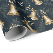 Prettig kerstfeest Kerstman Bel Geschenkverpakking Cadeaupapier (Rol Hoek)