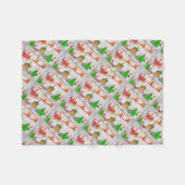 Prettig kerstfeest Kerstman brengt cadeaus Fleece Deken (Voorkant (Horizontaal))