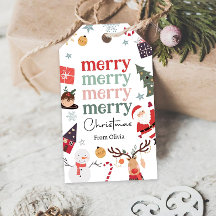 Prettig kerstfeest Kerstman Cadeau Familie Leraar