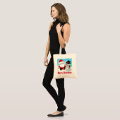 Prettig kerstfeest, Kerstman en Sneeuwman Tote Bag (Voorkant (model))