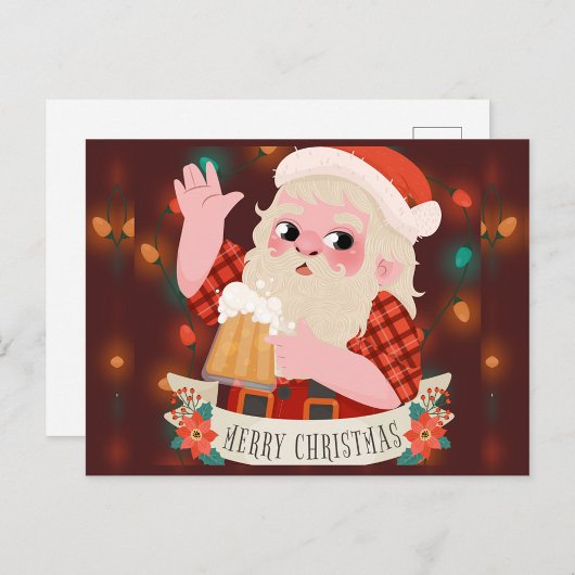 Prettig kerstfeest Kerstman  Feestdagenkaart