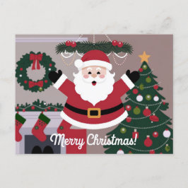 Prettig kerstfeest Kerstman Feestdagenkaart