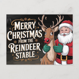 Prettig kerstfeest kerstman feestdagenkaart