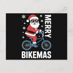 Prettig Kerstfeest Kerstman Fietst Kerstslingers K Feestdagenkaart