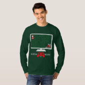 Prettig kerstfeest Kerstman Geschenk T-shirt (Voorkant volledig)