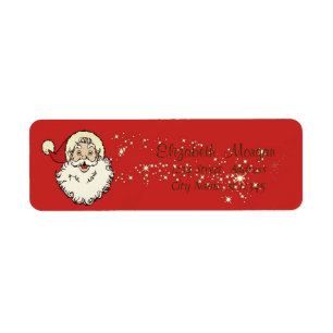 Prettig kerstfeest,Kerstman,Glinster Etiket