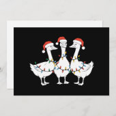 Prettig kerstfeest Kerstman Hoed Eenden Vakantie K Feestdagenkaart (Voorkant / Achterkant)