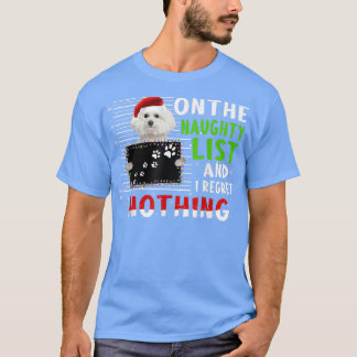 Prettig kerstfeest Kerstman Hoed Poodle Grappig St T-shirt