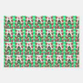 Prettig kerstfeest Kerstman Inpakpapier Vellen (Voorkant 3)