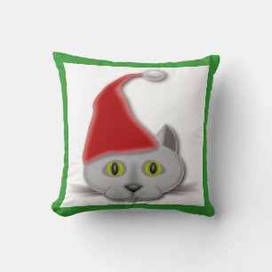 "PRETTIG KERSTFEEST" KERSTMAN KAT KUSSEN