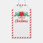 Prettig kerstfeest, Kerstman Kerststal scène Cadeaulabel (Achterkant)