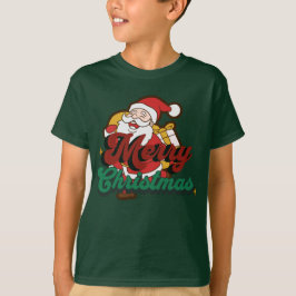 Prettig kerstfeest, Kerstman komt naar de stad t-s T-shirt