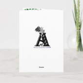 Prettig kerstfeest! Kerstman met Kat en Hond Kaart (Achterkant)