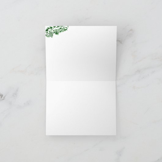 Prettig kerstfeest! Kerstman met kat en hond Kaart (Binnen)