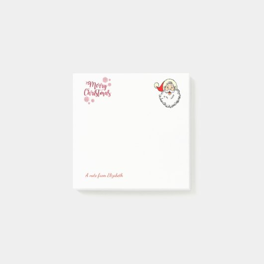Prettig kerstfeest,Kerstman-Personalisatie Post-it® Notes (Voorkant)