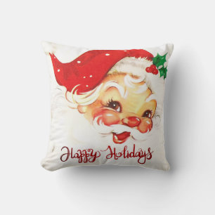 Prettig kerstfeest, Kerstman Retro Kussen