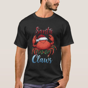 Prettig kerstfeest Kerstman slee vlokken T-shirt