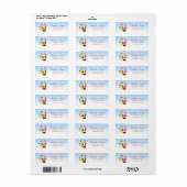 Prettig kerstfeest,Kerstman,Sneeuwman Etiket (Full Sheet)