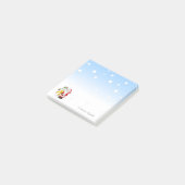 Prettig kerstfeest,Kerstman,Sneeuwman -Persoonlijk Post-it® Notes (Schuin)