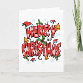 Prettig kerstfeest - Kerstmis Festive Kerstseizoen Kaart