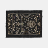 Prettig kerstfeest, Kerstmis Fleece Deken (Voorkant (Horizontaal))