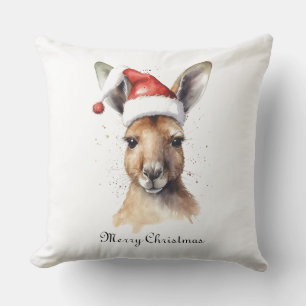 Prettig Kerstfeest, Kerstmis Kangoeroe op maat Kussen