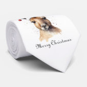 Prettig Kerstfeest, Kerstmis Kangoeroe op maat Stropdas (Opgerold)