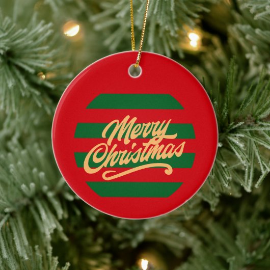 Prettig kerstfeest - Kerstornament Keramisch Ornament (Boom)