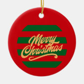 Prettig kerstfeest - Kerstornament Keramisch Ornament (Voorkant)
