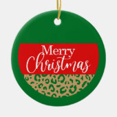 Prettig kerstfeest - Kerstornament Keramisch Ornament (Voorkant)